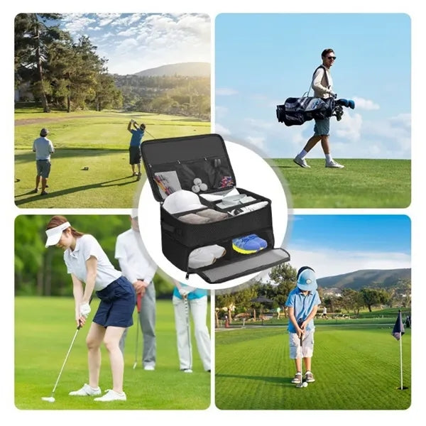 Golf Trunk Organizer with Separate Ventilated Compartment
