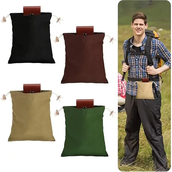 PU Hunting Canvas Waxed Collapsible Foraging Bag