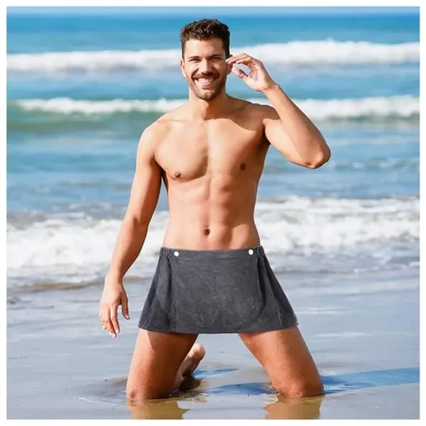 Men's Shower Wrap Towel Pants