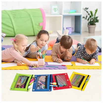 3 Ring Binder Pencil Pouch with Zipper