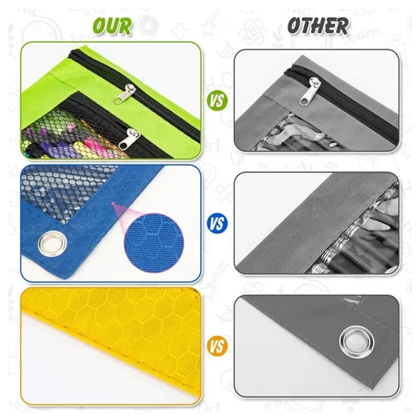 3 Ring Binder Pencil Pouch with Zipper