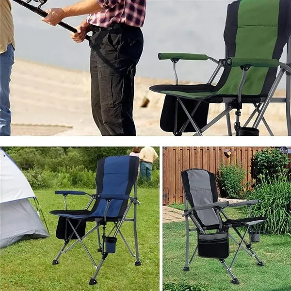 Heavy Duty Folding Camping Collapsible Chair with Carry Bag