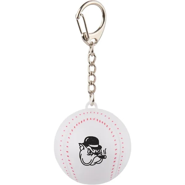 Baseball SPF15 Lip Balm Keychain