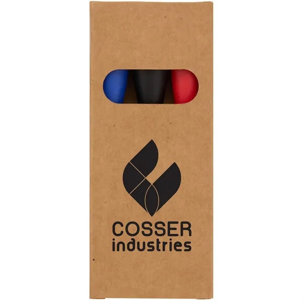 3-Piece Recycled Dry Erase Marker Set