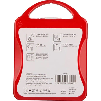 21-Piece First Aid Kit with Recycled Case