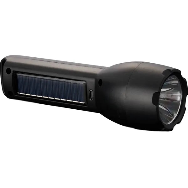 Solar Powered Rechargeable COB Flashlight