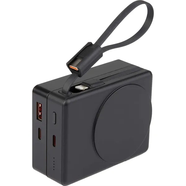 5000 mAh 15W MagClick Power Bank with Wall Charger