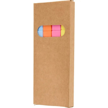 4-Piece Square Recycled Highlighter Set
