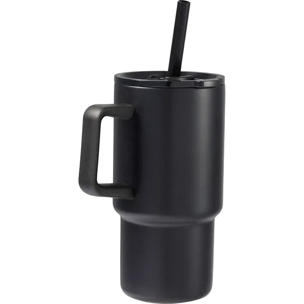 Summit 18oz Recycled Vacuum Insulated Mug w/ Straw