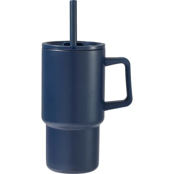 Summit 18oz Recycled Vacuum Insulated Mug w/ Straw