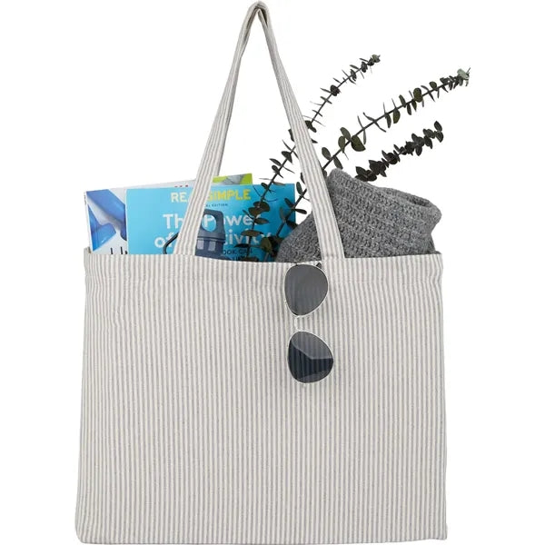 Striped Pacific Recycled Cotton Shopper Tote