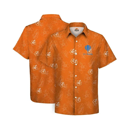 Men's 135gsm Dye Sublimated Stretch Poly Hawaiian Shirt