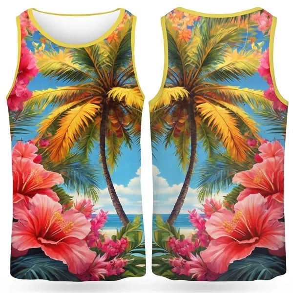 Unisex Performance Dye Sublimation Athletic Tank Top 160GSM