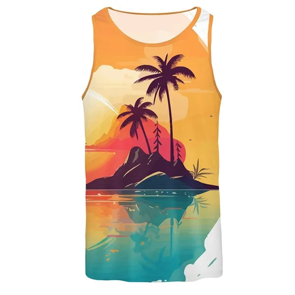 Unisex Performance Dye Sublimation Athletic Tank Top 160GSM