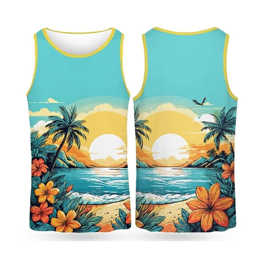 Unisex Performance Dye Sublimation Athletic Tank Top 160GSM