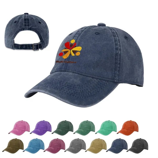 VINTAGE COTTON WASHED ADJUSTABLE DAD CAP (22.8")