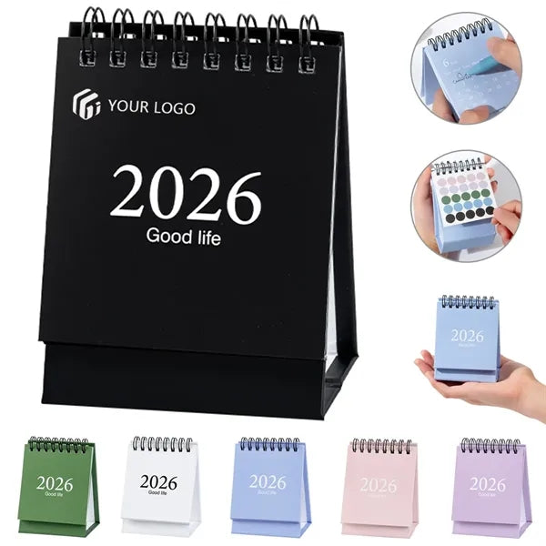 Home office school monthly small mini desk calendar 2026