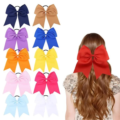 8" Large Cheer Bows for Girls