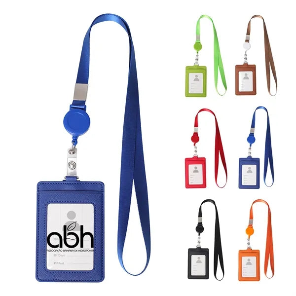 Id Badge Holder With Retractable Lanyard
