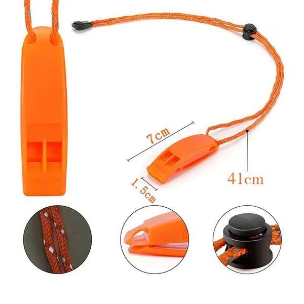 Emergency Whistles with Lanyard Safety
