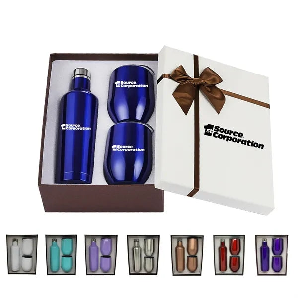 Excellent Gift Insulated Wine Growler and Tumblers