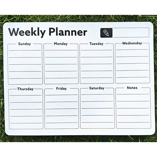 Magnetic Whiteboard Weekly Planner