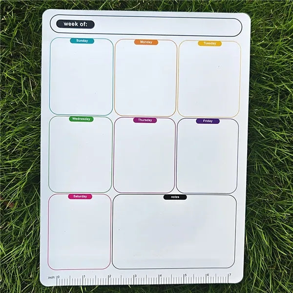 Magnetic Whiteboard Weekly Planner