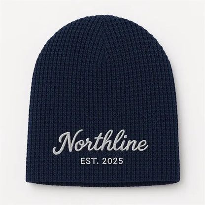 Unisex Winter Waffle Knit Beanie Hat