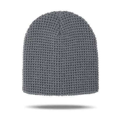 Unisex Winter Waffle Knit Beanie Hat