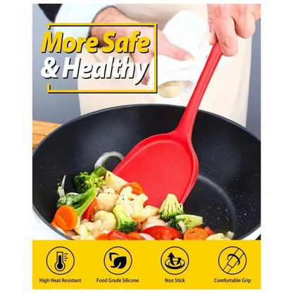 Heat Resistant Silicone Wok Spatula