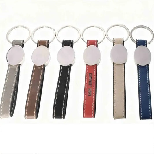 Personalised PU Leather Keychain
