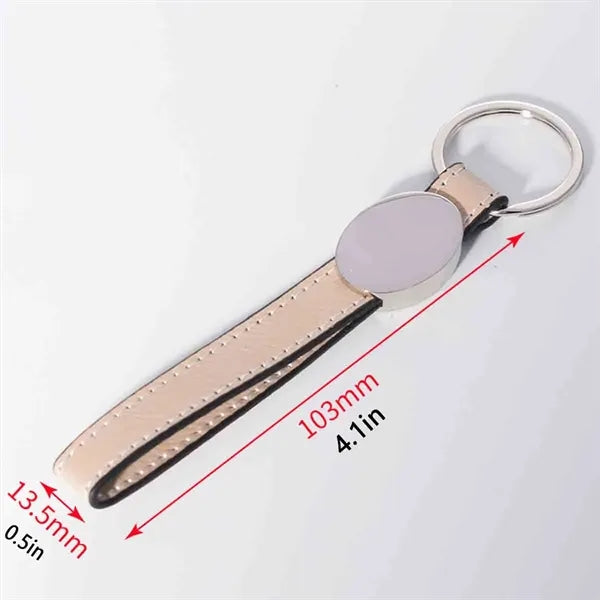 Personalised PU Leather Keychain