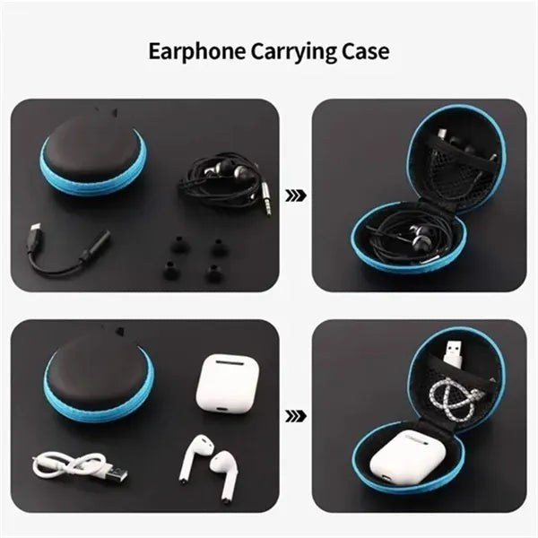 Round EVA Electronic Organizer Case