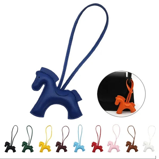 PU Horse Bag Keychain Charm