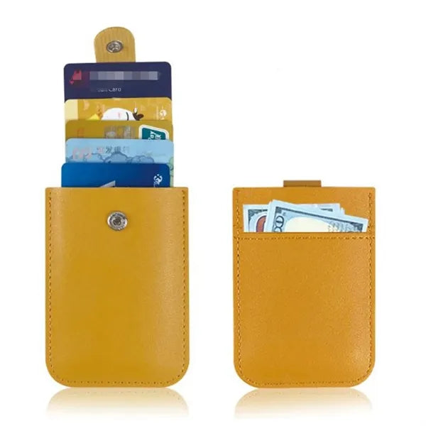 Pull-Tab PU Leather Card Holder
