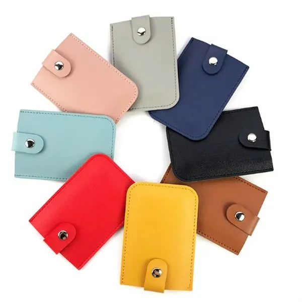 Pull-Tab PU Leather Card Holder