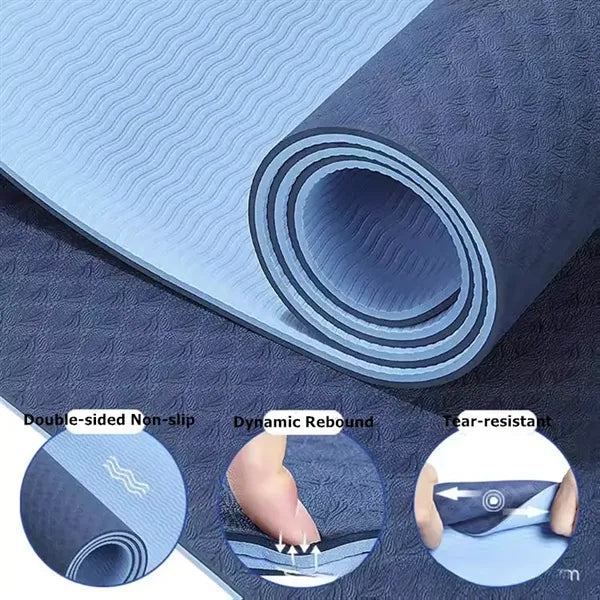 Thick Non-Slip Yoga Mat for Workout and Exercise