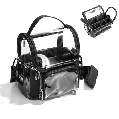 Makeup Brush Travel Case with Stand-Up Organizer