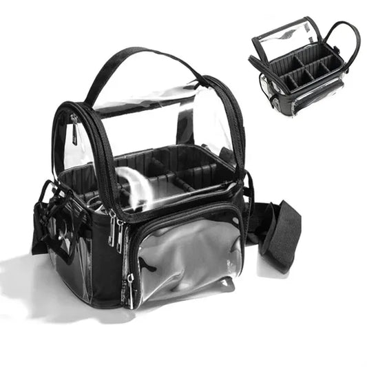 Makeup Brush Travel Case with Stand-Up Organizer