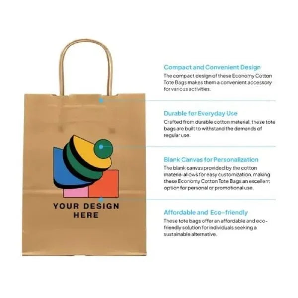 Paper Shopping Bag with Twisted Handle