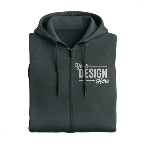 Allmade Women's Organic CVC Fleece Full-Zip Hoodie