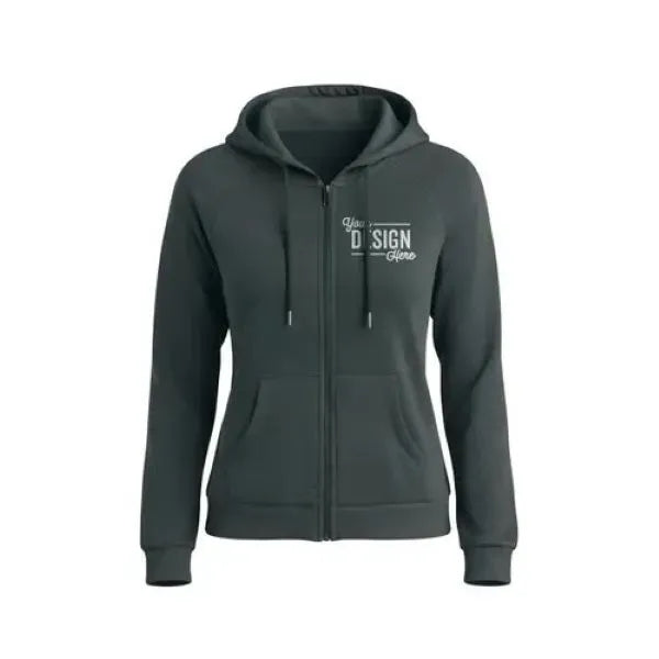 Allmade Women's Organic CVC Fleece Full-Zip Hoodie