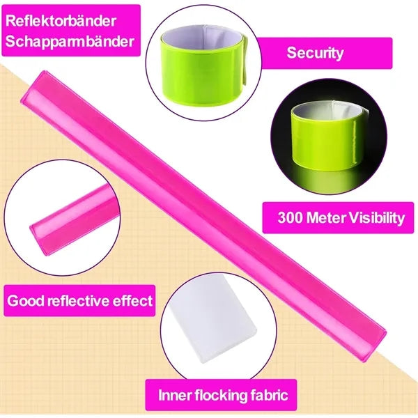 Full Color PVC Reflective Slap Wristband