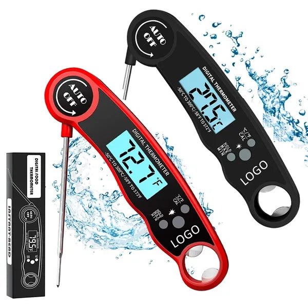 Foldable Waterproof Digital Instant Read Meat Thermometer wi