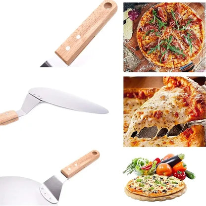 Stainless Steel Pizza Peel with Wooden Handle