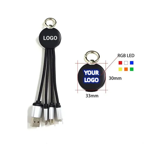 3 in 1 Illuminated Multi USB Charging