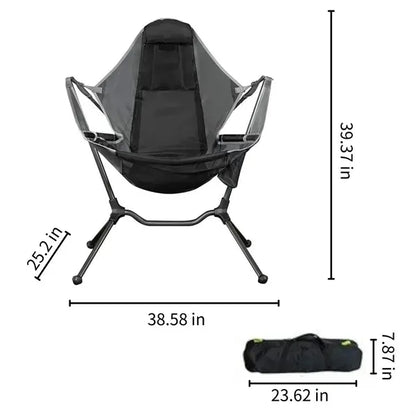 Portable folding rocker outdoor camping beach chair