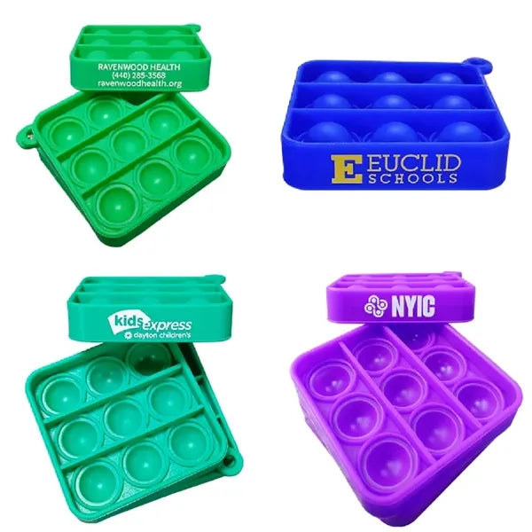 Silicone Pop Fidget Keychain