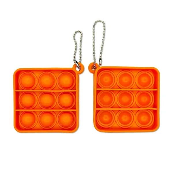 Silicone Pop Fidget Keychain