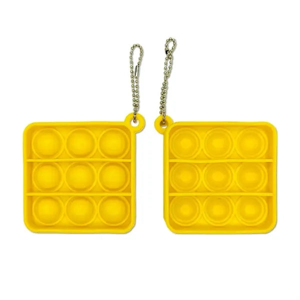 Silicone Pop Fidget Keychain